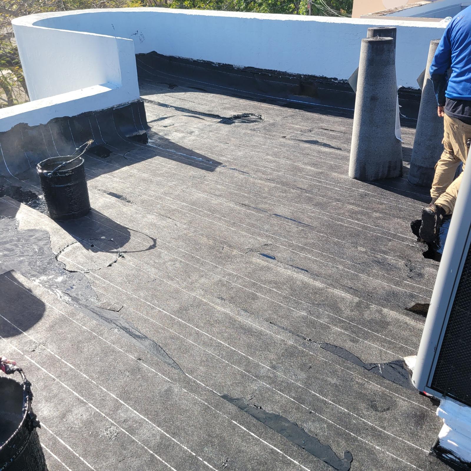 Flat Roof Cap-Sheet Replacement
