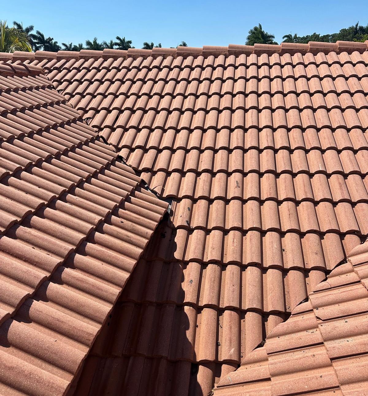 Terracotta barrel tile roof installed by Shield Proof Roofing on a South Florida home